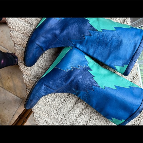 Boots funky Italian Kid Leather - Picture 1 of 4